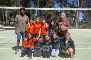 Equip de vòlei aleví groc de Jesuïtes Lleida, guanyador de la Lliga Escolar del Consell Esportiu del Segrià