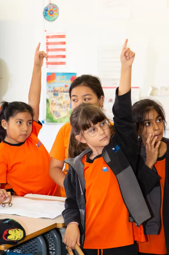 Alumnes de primaria de l'escola Jesuites Poble-sec