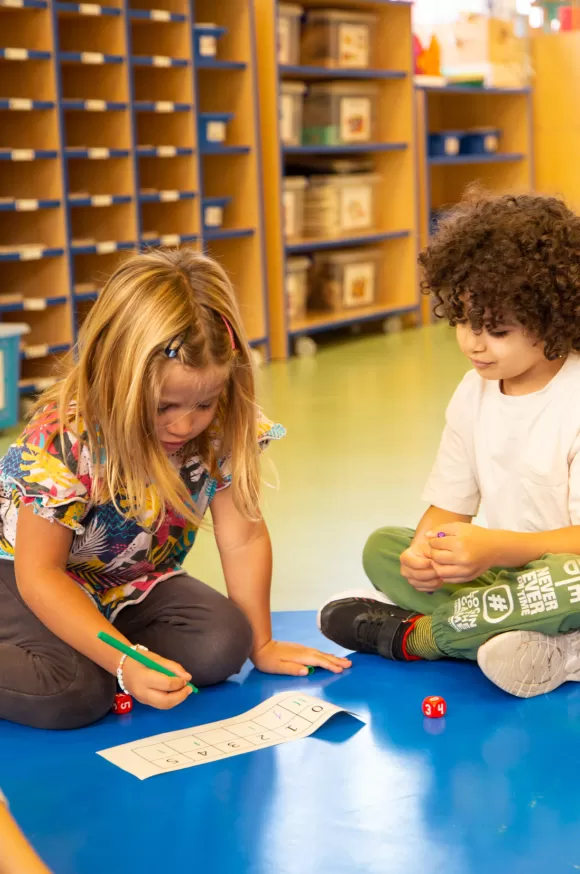 Alumnes d'infantil de l'escola Jesuites Poble-sec