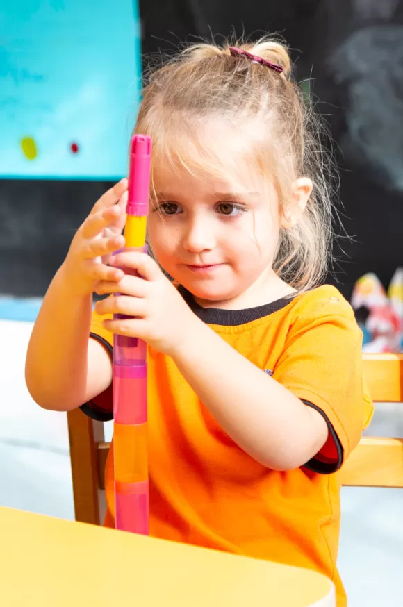 Alumna d'infantil de l'escola Jesuites Sant Gervasi 