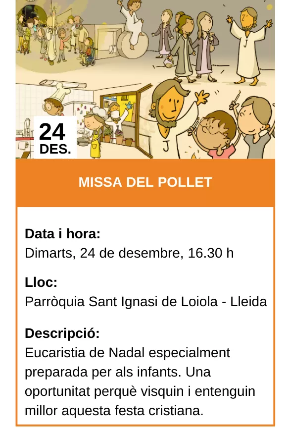 Agenda - Missa del pollet