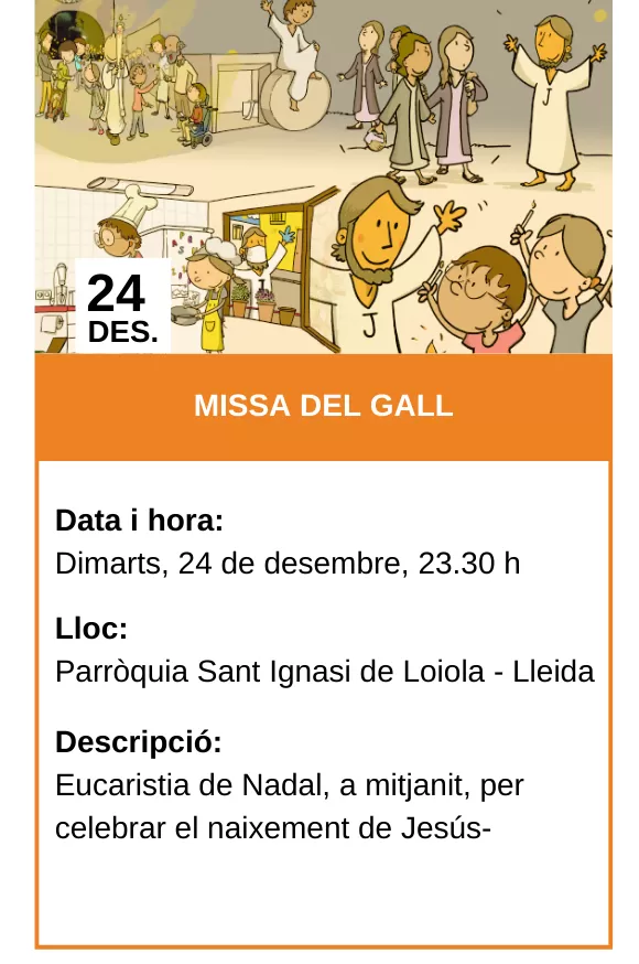 Agenda - Missa del gall