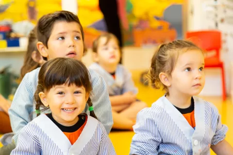 Alumnes d'infantil de l'escola Jesuites Clot