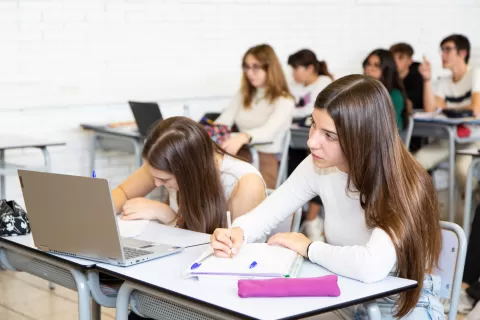 Alumnes de l'escola de Jesuites Bellvitge