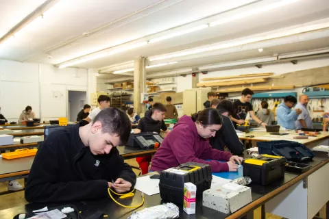 Taller de l'ESO de l'escola Jesuites Bellvitge