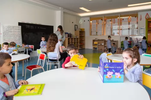 Aula d'infantil de l'escola Jesuites Bellvitge