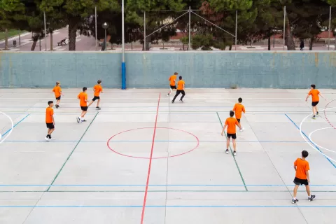 Pista de futbol de l'escola Jesuites Bellvitge