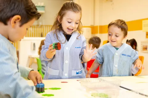 Alumnes d'infantil de l'escola Jesuites Clot 