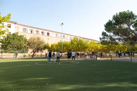 Camp de futbol de Batxillerat de l'escola Jesuites Lleida
