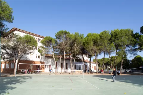 Pista volei de l'escola Jesuites Lleida