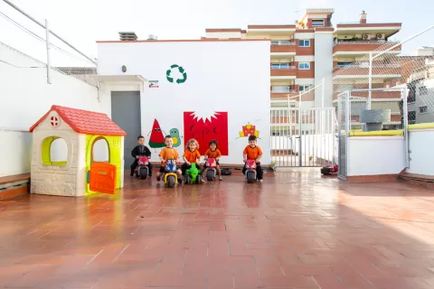 Pati dels alumnes d'infantil de l'escola Jesuites Poble-sec