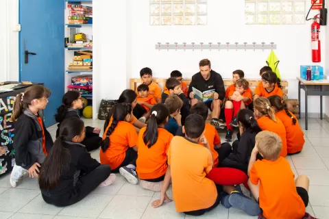 Alumnes de l'escola Jesuites Poble-sec