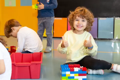 Alumna d'infantil de l'escola Jesuites Casp