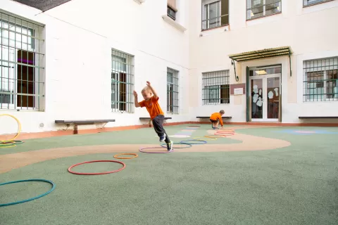 Alumnes d'infantil de l'escola Jesuites Gracia