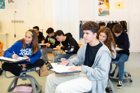 Alumnes de l'ESO de l'escola Jesuites Sant Gervasi 