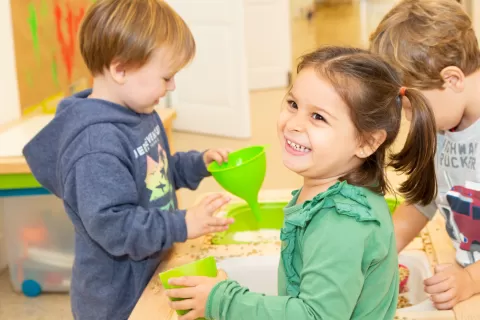 Alumnes d'infantil de l'escola Jesuites Sant Gervasi