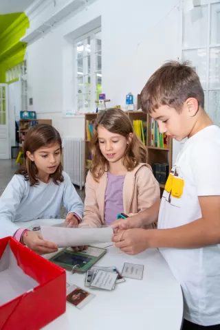 Alumnes de primaria de l'escola Jesuites Sant Gervasi