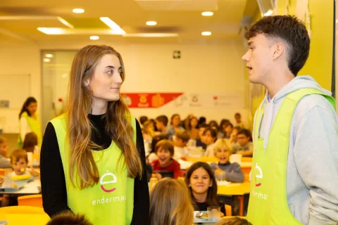 Equip de migdia de l'escola Jesuites Sant Gervasi