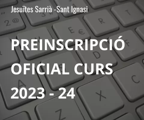Preinscripció oficial 2023-24