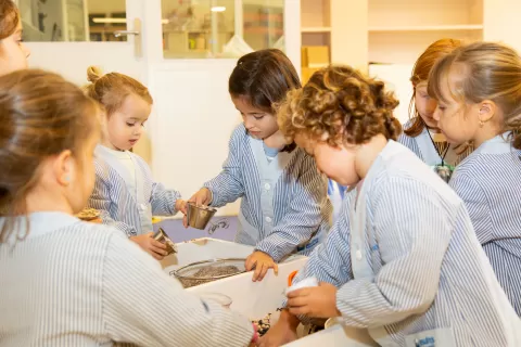 Alumnes de l'escola Jesuites Sarria - Sant Ignasi