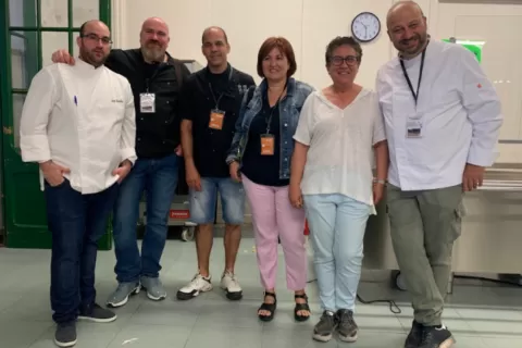 Jurat del concurs Masterchef dut a terme a Jesuïtes Lleida en el marc del projecte "Oído Cocina" de 3r ESO-TQE