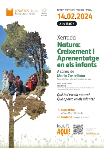 Pòster xerrada Maria Castellana - Natura: Creixement i Aprenentatge en els infants
