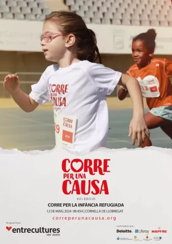 Cursa Entrecultures 2024.  Corre per una causa, corre per la infància refugiada