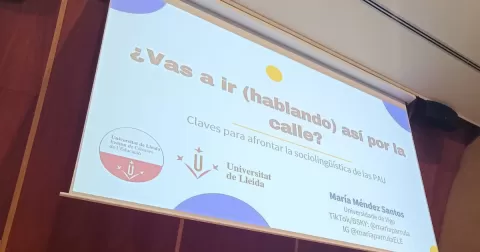 Xerrada a la UdL sobre sociolingüística a les PAU
