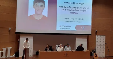 Francesc Closa, exalumne de Jesuïtes Lleida, guanyador del primer premi de la UdL pel seu Trabell de Recerca