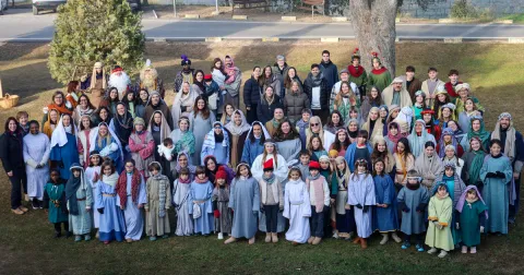 Voluntaris del Pessebre vivent Claver 2025