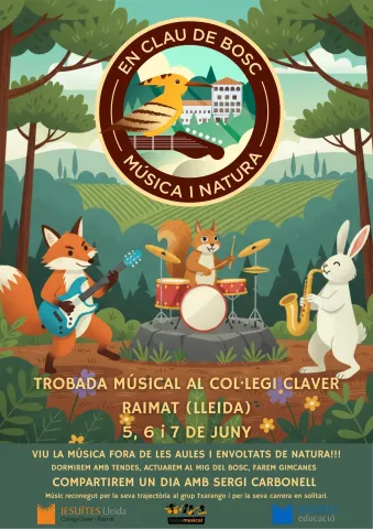 Cartell de la trobada musical En Clau de Bosc 2026 a Jesuïtes Lleida