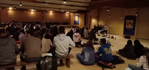 Grup d'estudiants de les escoles Jesuïtes a Taizé