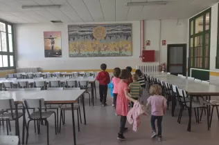 Menjador de l'escola Jesuites Lleida