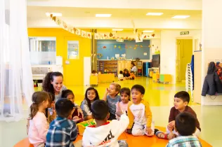 Aula d'infantil de l'escola Jesuites Poble-sec