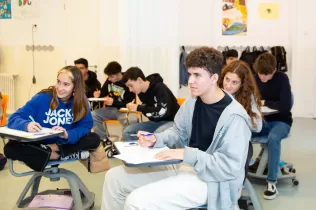 Alumnes de l'ESO de l'escola Jesuites Sant Gervasi 