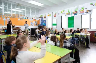 Aula de PIN de l'escola Jesuïtes Sant Gervasi