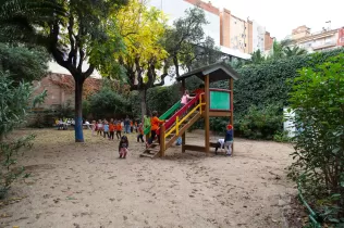 Pati de sorra de l'escola Jesuïtes Sant Gervasi