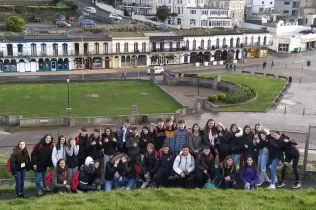 Grup d'alumnes de 2n ESO del Claver a Devon