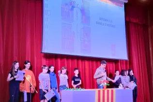 Alumnes premiats als Jocs Florats celebrats per Sant Jordi a 5è i 6è de Primària-NEI