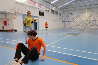 L'alumant de 4t d'ESO a les proves dels Fits Games de l'Hospitalet