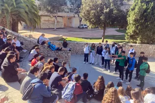 Activitat conjunta 3r d'ESO i Guia en el Medi Narural de Jesuïtes Bellvitge