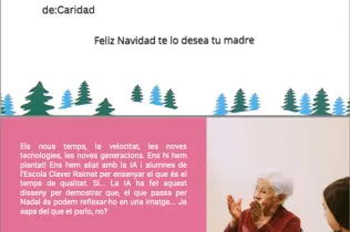 Postal de Nadal del Centre Geriàtric Lleida per al concurs ACRA 2023