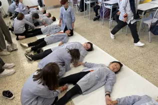 4t de primària de Jesuïtes Bellvitge guanyadors del concurs Sagrada Família