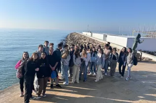 Grup d'alumnes de Batxillerat de Jesuïtes Bellvitge ha rebut alumnes de Bèlgica