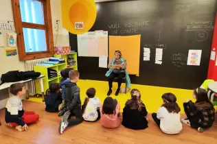 Alumnes de Jesuïtes Lleida compartint activitats amb persones dela gran Edat del Centre Geriàtric Lleida - I Feel