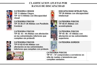 Distribució dels atletes per discapacitat