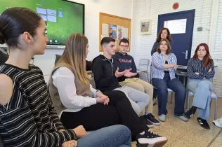 Exalumnes a la Jornada d'Orientació Professional de Jesuïtes Bellvitge