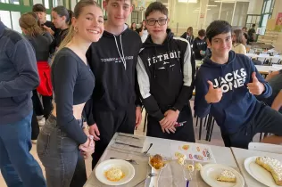 Alumnes de 3r ESO-TQE en el concurs Masterchef del projecte Oído Cocina