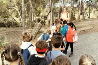 Jornada d'escola bosc d'alumnes de la PIN en el marc del projecte Claver Natura