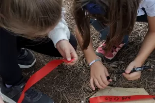 Jornada d'escola bosc d'alumnes de la PIN en el marc del projecte Claver Natura